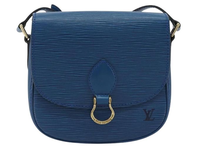 Borsa a Spalla LOUIS VUITTON Epi Saint Cloud PM Blue M52195 LV Auth 187685 - vista 13