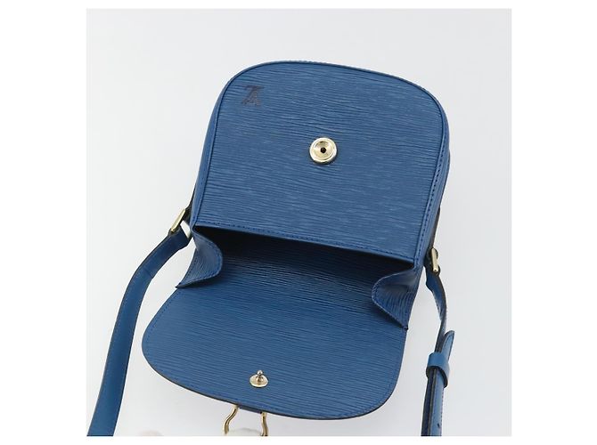 Borsa a Spalla LOUIS VUITTON Epi Saint Cloud PM Blue M52195 LV Auth 187685 - vista 18