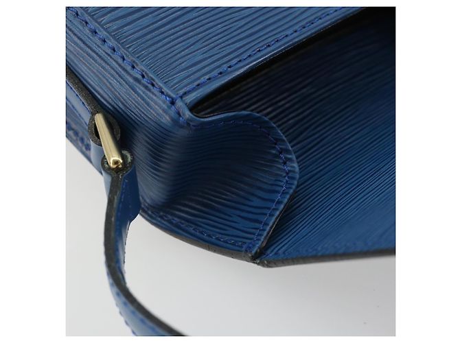 Borsa a Spalla LOUIS VUITTON Epi Saint Cloud PM Blue M52195 LV Auth 187685 - vista 20