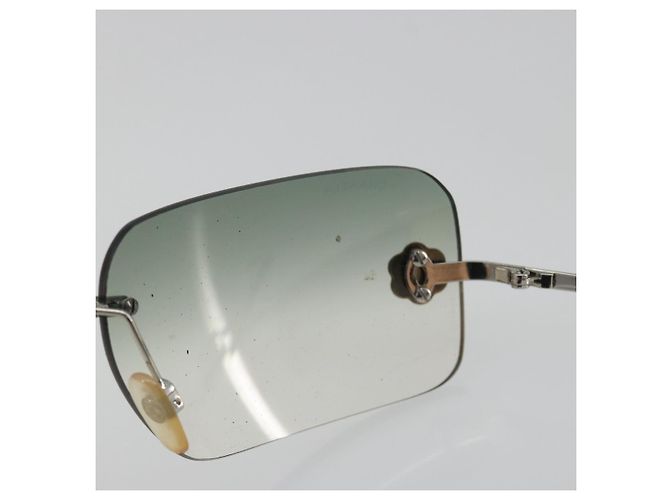Gafas de sol CHANEL Camelia metal Verde CC Auth 188892 - vista 11