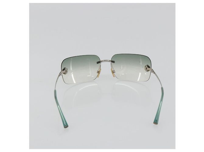 Gafas de sol CHANEL Camelia metal Verde CC Auth 188892 - vista 3