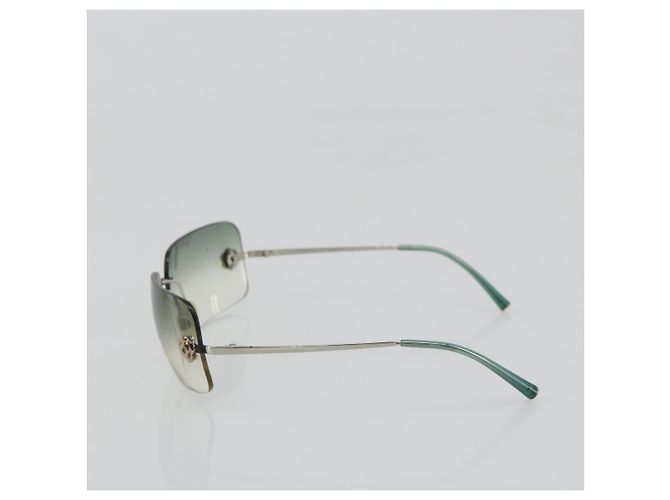 Gafas de sol CHANEL Camelia metal Verde CC Auth 188892 - vista 4