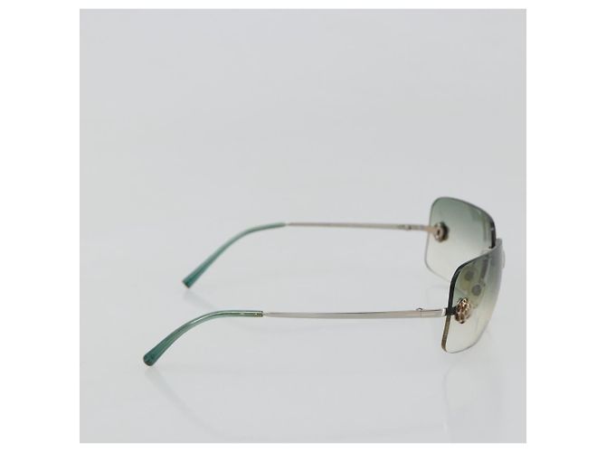 Gafas de sol CHANEL Camelia metal Verde CC Auth 188892 - vista 5