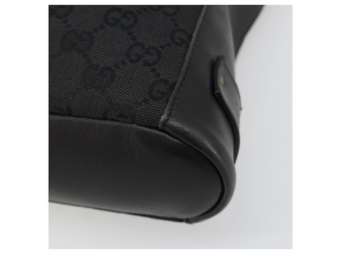 Borsa a Spalla GG Canvas Gucci Nera Oro 91761 Auth 187145A Nero D'oro - vista 11