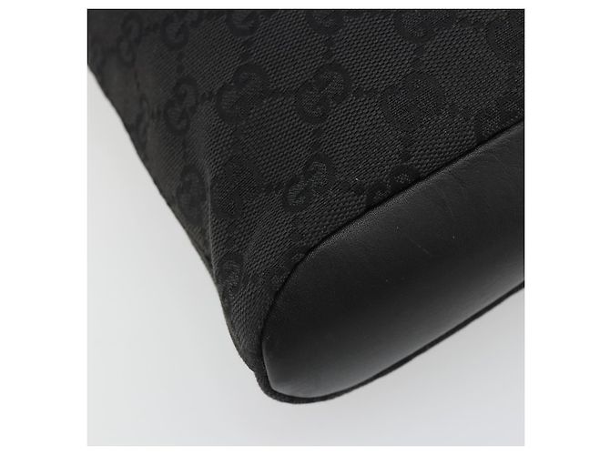 Borsa a Spalla GG Canvas Gucci Nera Oro 91761 Auth 187145A Nero D'oro - vista 12
