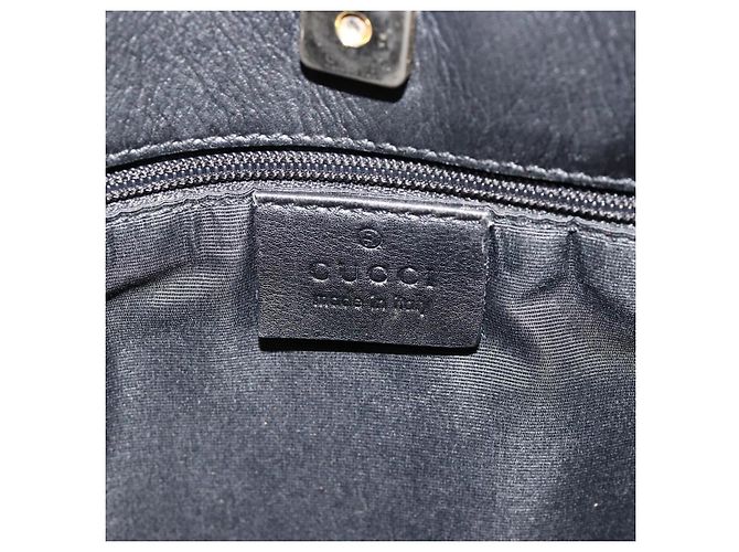 Borsa a Spalla GG Canvas Gucci Nera Oro 91761 Auth 187145A Nero D'oro - vista 16