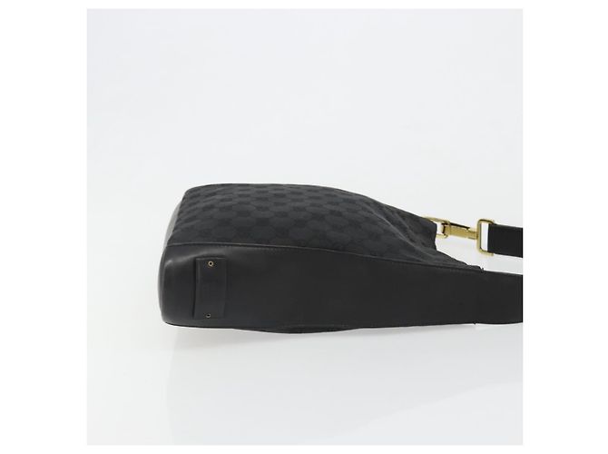 Borsa a Spalla GG Canvas Gucci Nera Oro 91761 Auth 187145A Nero D'oro - vista 4