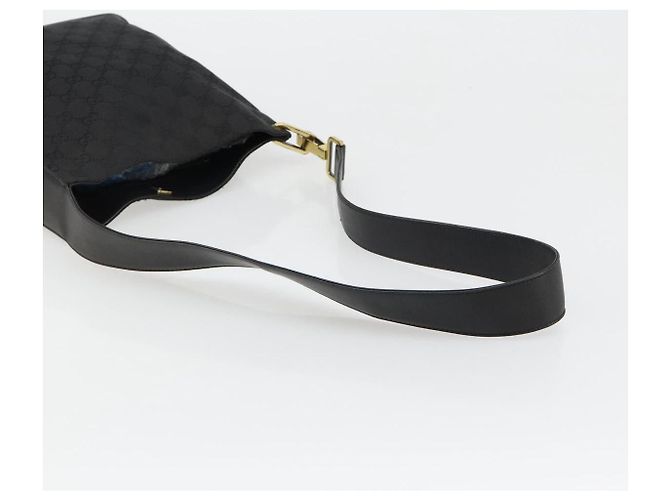 Borsa a Spalla GG Canvas Gucci Nera Oro 91761 Auth 187145A Nero D'oro - vista 7