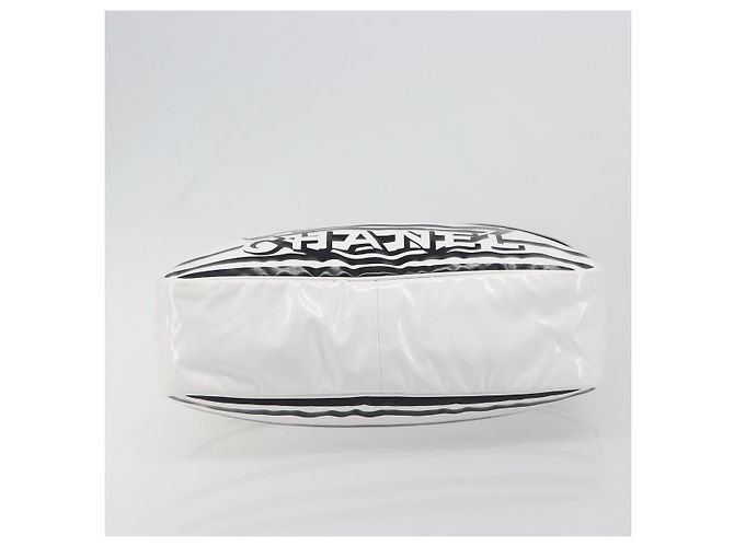 CHANEL La Pausa Chain Bag Patent leather White Silver CC Auth BA13516SAM Argento Bianco - vista 10