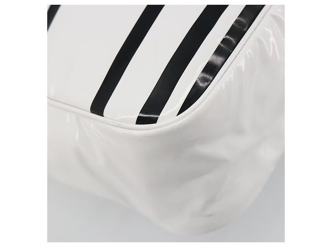 CHANEL La Pausa Chain Bag Patent leather White Silver CC Auth BA13516SAM Argento Bianco - vista 14