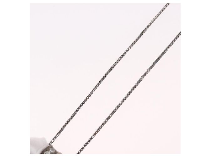 Christian Dior Halskette Metall Silber Authentisch BA13641 - Ansicht 11