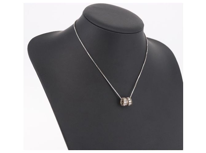 Christian Dior Halskette Metall Silber Authentisch BA13641 - Ansicht 15