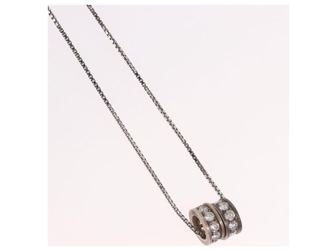Christian Dior Halskette Metall Silber Authentisch BA13641 - Ansicht 4