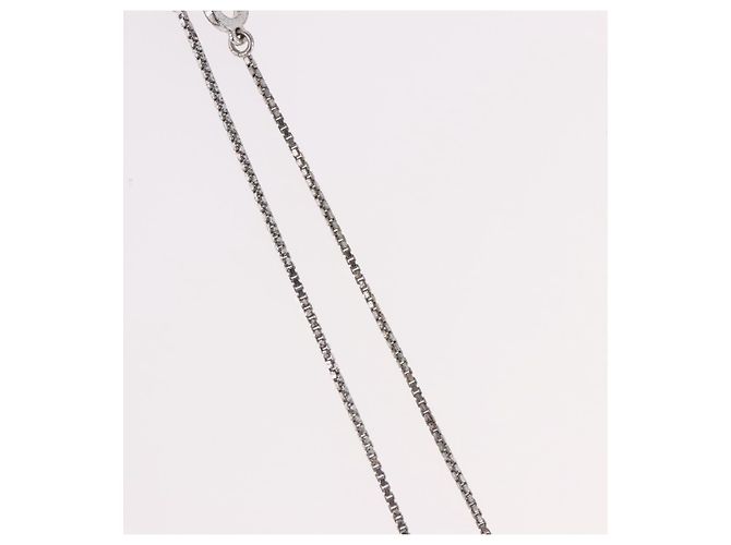 Christian Dior Halskette Metall Silber Authentisch BA13641 - Ansicht 6