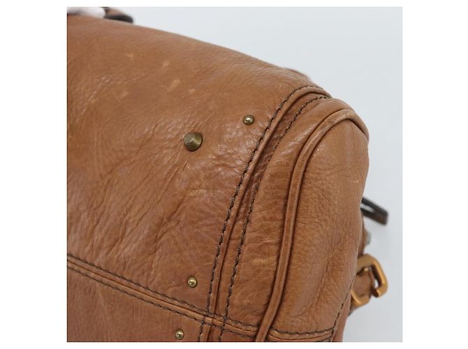 Chloé Borsa Chloe Paddington in Pelle Marrone Oro Argento Auth am11945V D'oro - vista 12