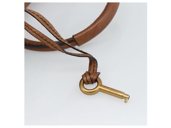 Chloé Borsa Chloe Paddington in Pelle Marrone Oro Argento Auth am11945V D'oro - vista 18