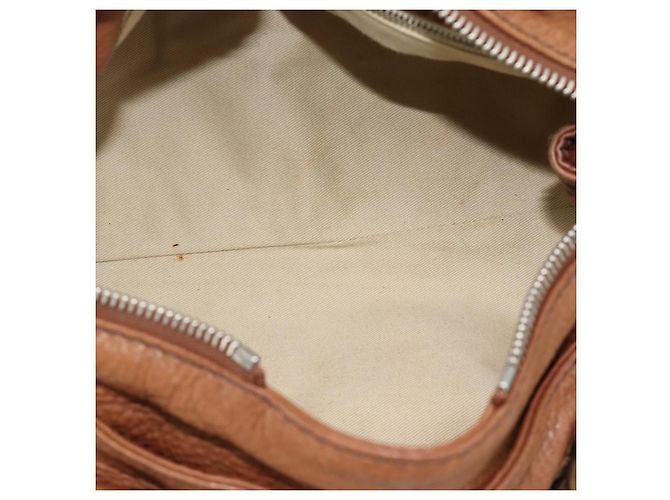 Chloé Borsa Chloe Paddington in Pelle Marrone Oro Argento Auth am11945V D'oro - vista 20
