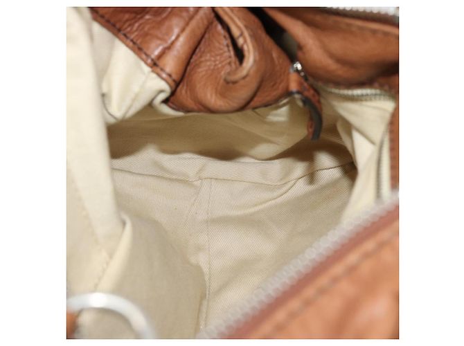 Chloé Borsa Chloe Paddington in Pelle Marrone Oro Argento Auth am11945V D'oro - vista 22