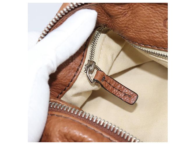 Chloé Borsa Chloe Paddington in Pelle Marrone Oro Argento Auth am11945V D'oro - vista 23