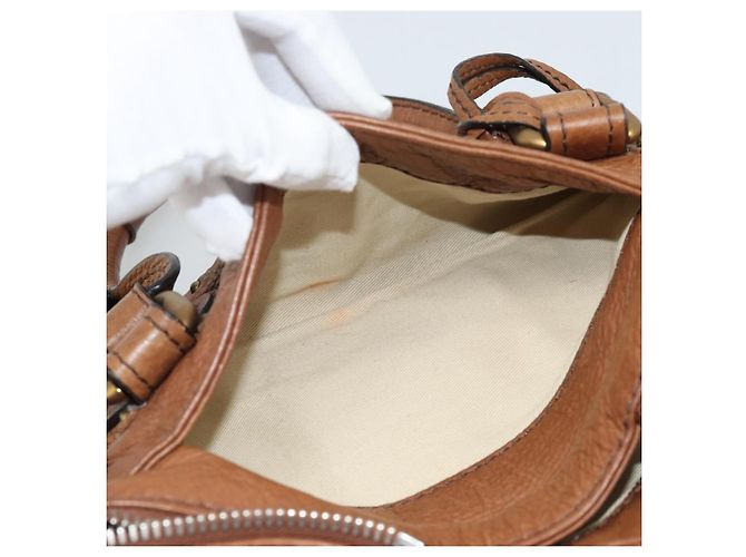 Chloé Borsa Chloe Paddington in Pelle Marrone Oro Argento Auth am11945V D'oro - vista 25