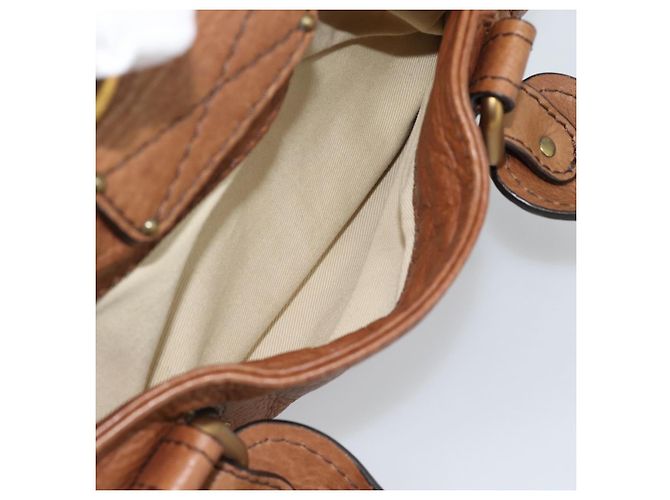 Chloé Borsa Chloe Paddington in Pelle Marrone Oro Argento Auth am11945V D'oro - vista 26
