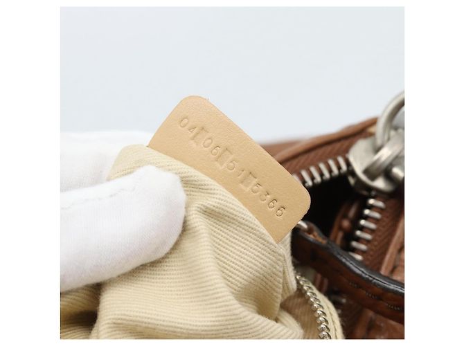 Chloé Borsa Chloe Paddington in Pelle Marrone Oro Argento Auth am11945V D'oro - vista 27