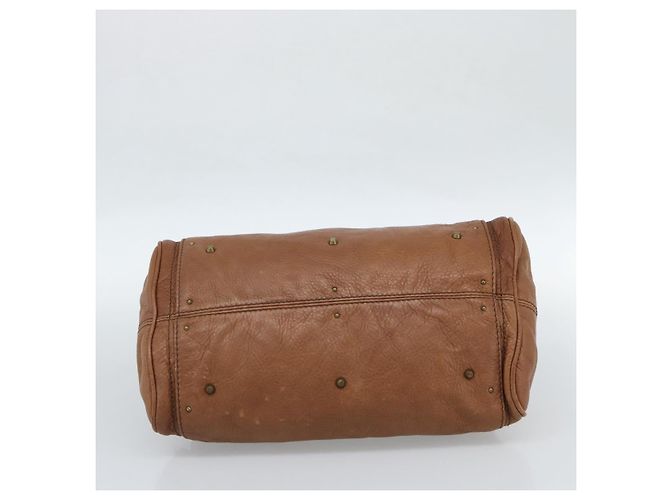 Chloé Borsa Chloe Paddington in Pelle Marrone Oro Argento Auth am11945V D'oro - vista 9