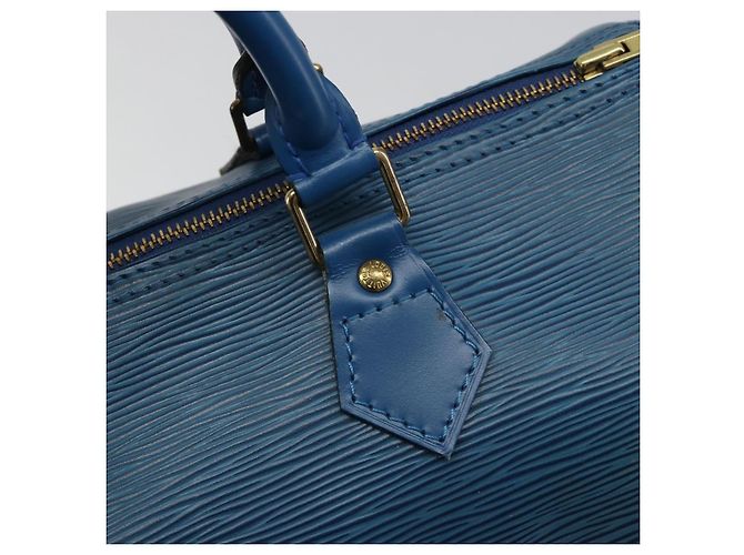 LOUIS VUITTON Borsa Epi Speedy 30 Toledo Blue M43005 LV Auth fm5357 - vista 17