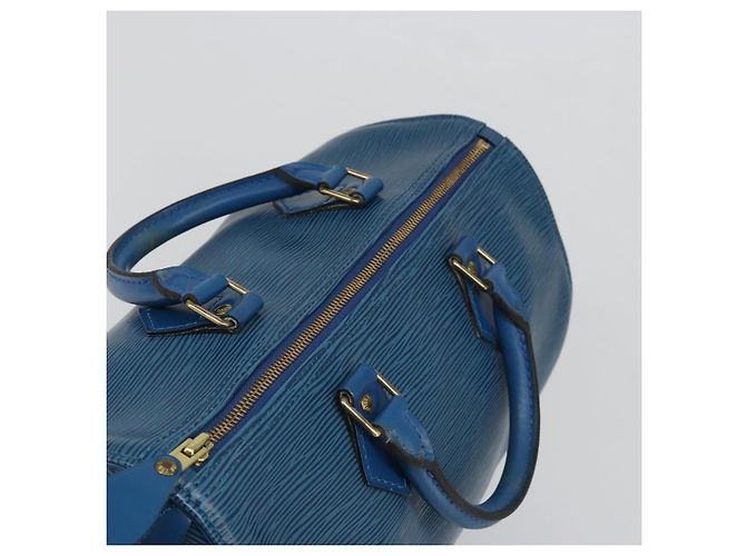 LOUIS VUITTON Borsa Epi Speedy 30 Toledo Blue M43005 LV Auth fm5357 - vista 6