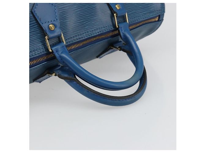 LOUIS VUITTON Borsa Epi Speedy 30 Toledo Blue M43005 LV Auth fm5357 - vista 7