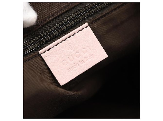 Borsa GUCCI GG Canvas Beige Oro 131228 Auth 186594 D'oro - vista 15