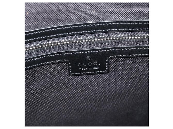 Borsa a tracolla GUCCI GG Supreme Sherry Line PVC Nero Argento 792081 Auth 188961 - vista 15