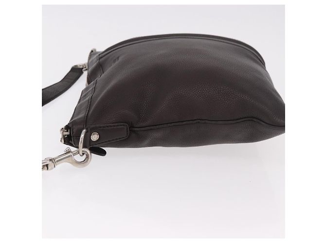 Borsa a Spalla GUCCI in Pelle Marrone Argento 233329 Auth ka4905 - vista 5
