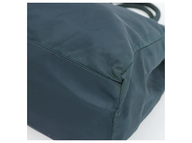Borsa PRADA Nylon Verde Argento Auth 188780 - vista 10
