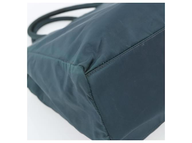 Borsa PRADA Nylon Verde Argento Auth 188780 - vista 13