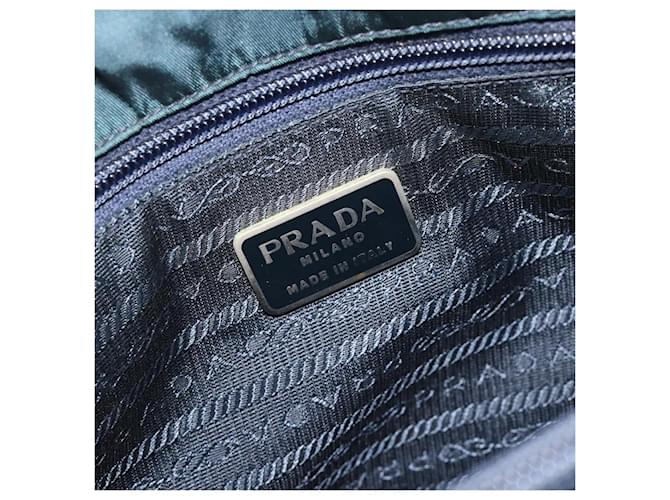 Borsa PRADA Nylon Verde Argento Auth 188780 - vista 15
