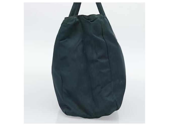 Borsa PRADA Nylon Verde Argento Auth 188780 - vista 4