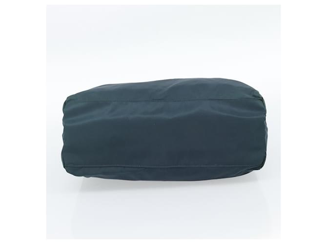 Borsa PRADA Nylon Verde Argento Auth 188780 - vista 9