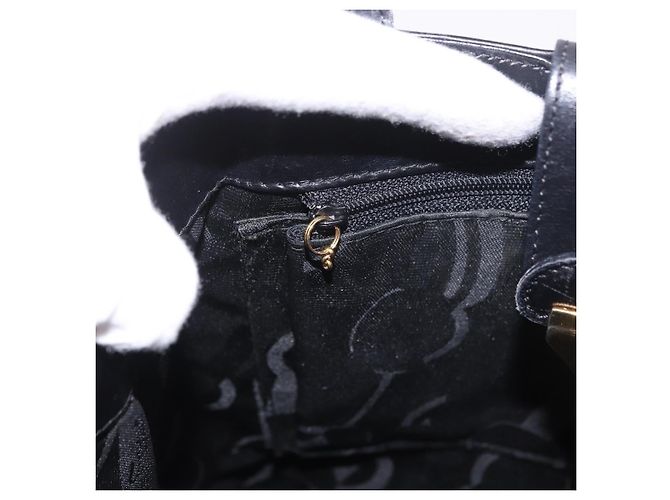 Borsa a tracolla Salvatore Ferragamo in pelle nera e oro Auth ka4956 Nero D'oro - vista 20