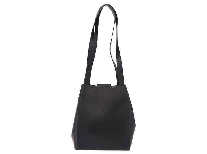Borsa a tracolla Salvatore Ferragamo in pelle nera e oro Auth ka4956 Nero D'oro - vista 3