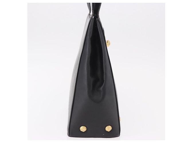 Borsa a tracolla Salvatore Ferragamo in pelle nera e oro Auth ka4956 Nero D'oro - vista 6