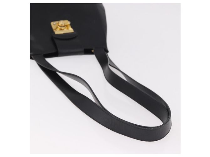 Borsa a tracolla Salvatore Ferragamo in pelle nera e oro Auth ka4956 Nero D'oro - vista 8