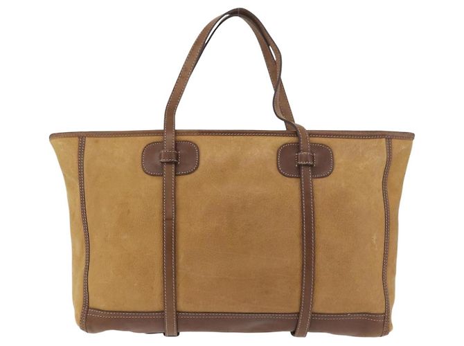 LOEWE Anagram Tote Bag Canvas Beige Gold Auth bs35617 Golden - Ansicht 2