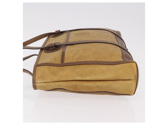 LOEWE Anagram Tote Bag Canvas Beige Gold Auth bs35617 Golden - Ansicht 4
