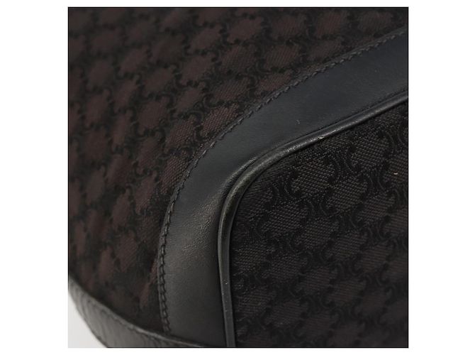 Céline Borsa a Spalla CELINE Macadam Canvas Nera Autentica 187144 Nero - vista 11