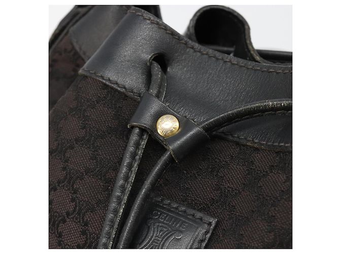 Céline Borsa a Spalla CELINE Macadam Canvas Nera Autentica 187144 Nero - vista 14
