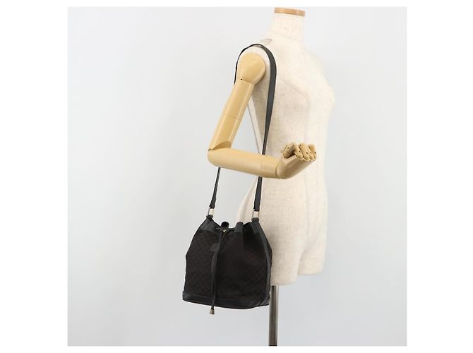 Céline Borsa a Spalla CELINE Macadam Canvas Nera Autentica 187144 Nero - vista 23