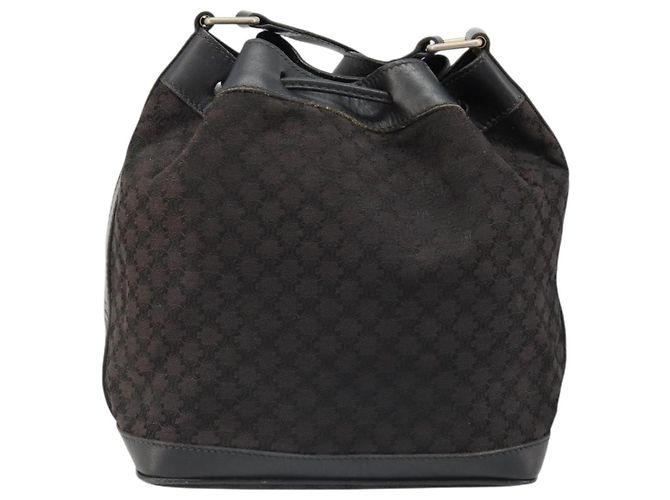 Céline Borsa a Spalla CELINE Macadam Canvas Nera Autentica 187144 Nero - vista 3