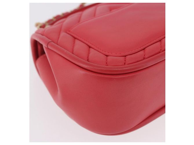Borsa a mano CHANEL Chevron V Stitch Top Handle in pelle di agnello 2way Rosa CC Auth 189342SAM D'oro - vista 15
