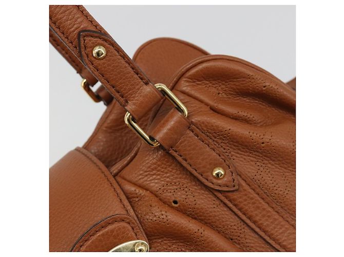 LOUIS VUITTON Mahina Runner PM Hand Bag Pelle Marrone M97052 LV Auth am11933V - vista 19